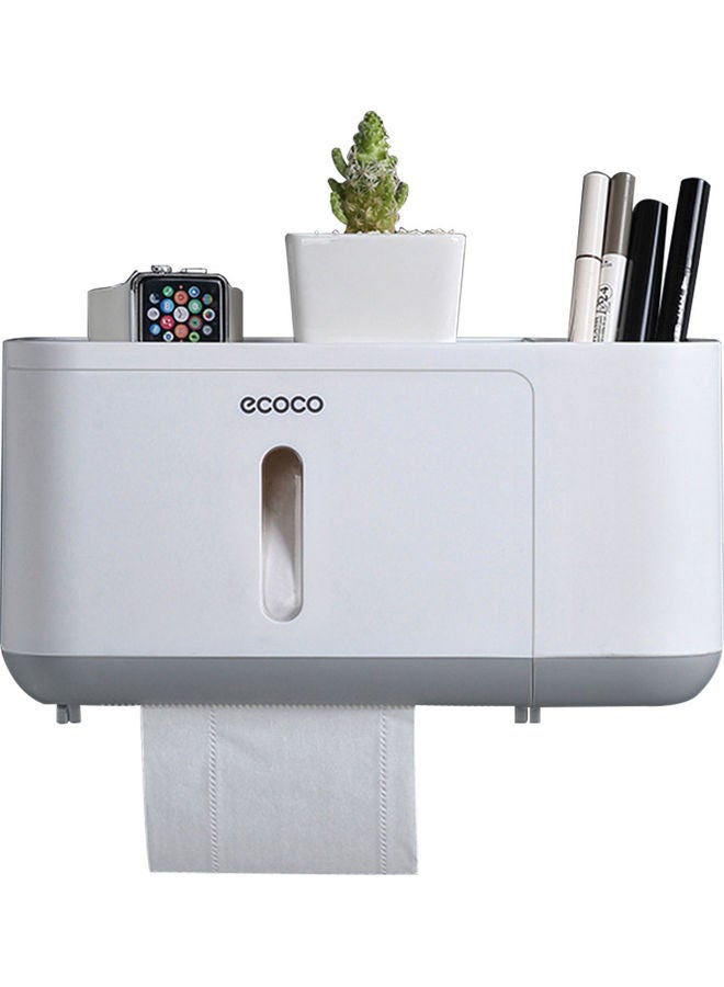 ecoco - Wall Mounted Coreless Paper Towel Dispenser Grey 10.6x5.3x4.9inch - Image 1