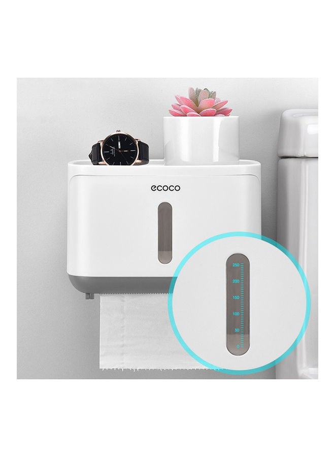 ecoco - Wall Mounted Coreless Paper Towel Dispenser Grey 10.6x5.3x4.9inch - Image 1