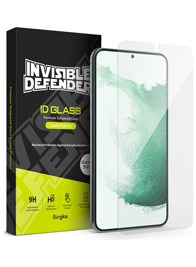 Ringke Tempered Glass (Pack of 2) for Samsung Galaxy S22 Screen Protector, Invisible Defender HD Quality, Anti-Scratch Technology Clear - Image 1