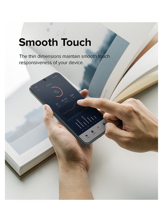 Ringke Tempered Glass (Pack of 2) for Samsung Galaxy S22 Screen Protector, Invisible Defender HD Quality, Anti-Scratch Technology Clear - Image 4