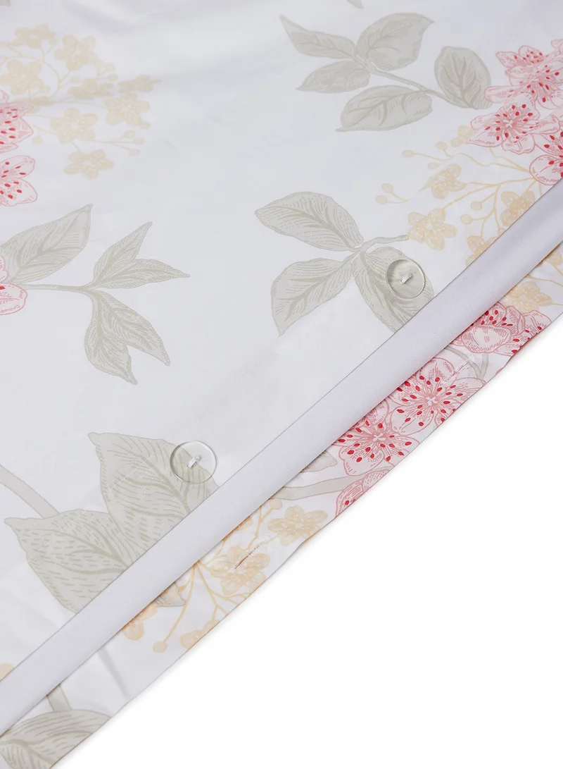 Noon East Duvet Cover Set - With 1 Duvet Cover 260X220 Cm And 2 Pillow Cover 50X75 Cm - For Super King Size Mattress - 100% Cotton Cordelia Percale - 180 Thread Count Blush