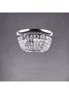 NAGAFA SHOP Nutella Chandelier 3 Bulbs Silver 30x16cm  - Image 1