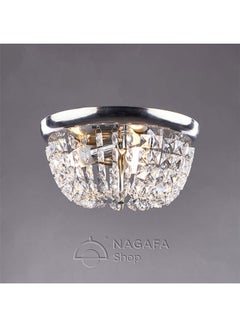 NAGAFA SHOP Nutella Chandelier 3 Bulbs Silver 30x16cm  - Image 2