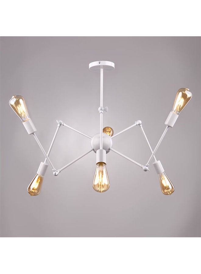 NAGAFA SHOP Modern 6 Arms Spider Shaped Chandeliers White 75x75x100cm - Image 1