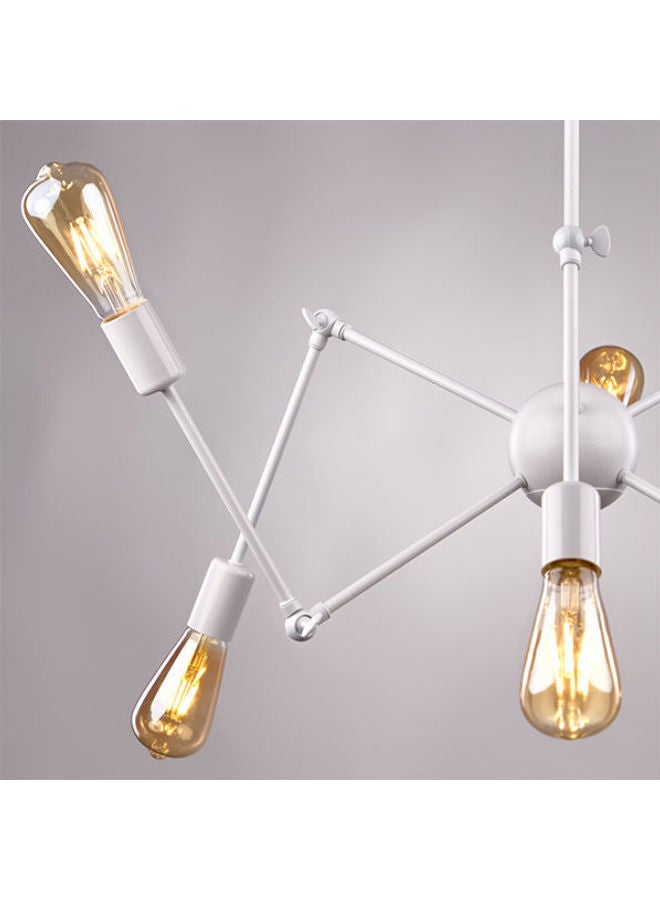 NAGAFA SHOP Modern 6 Arms Spider Shaped Chandeliers White 75x75x100cm - Image 2