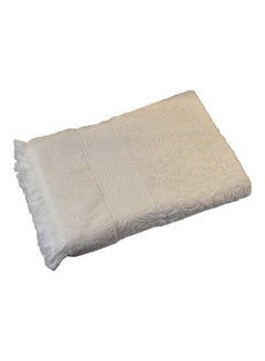 Jacquard Bath Towel White 90x160cm