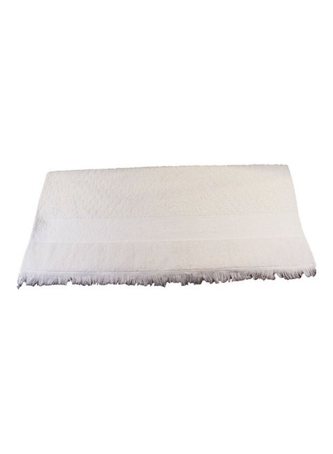 Towely - Jacquard Bath Towel White 90x160cm - Image 1