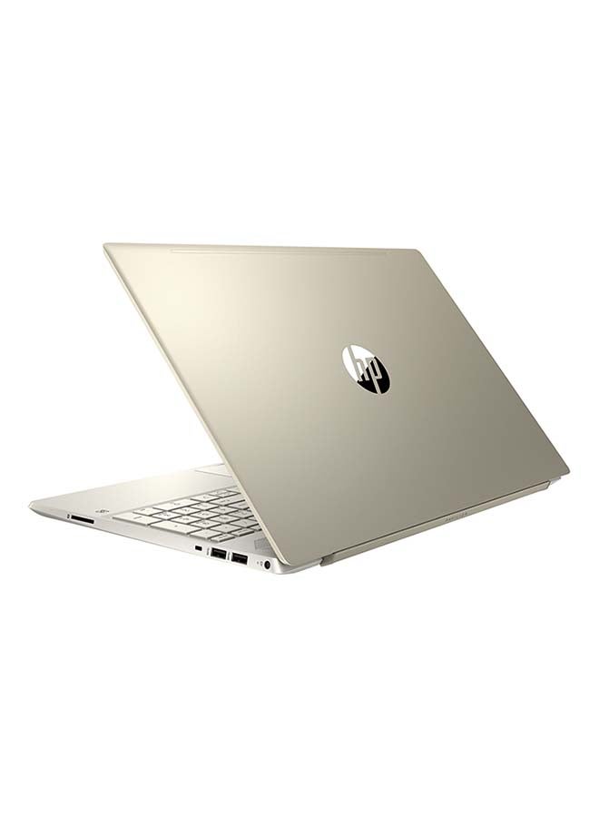 إتش بي - لابتوب بافيليون 15-EG0070wm بشاشة لمس 15.6 بوصة بدقة كاملة الوضوح ومعالج كور i7-1165G7 وذاكرة رام 8 جيجابايت ومحرك أقراص SSD بسعة 512 جيجابايت وبطاقة رسومات إنتل آيريس Xe ونظام ويندوز 10 اللغة الإنجليزية ذهبي مشرق - Image 1