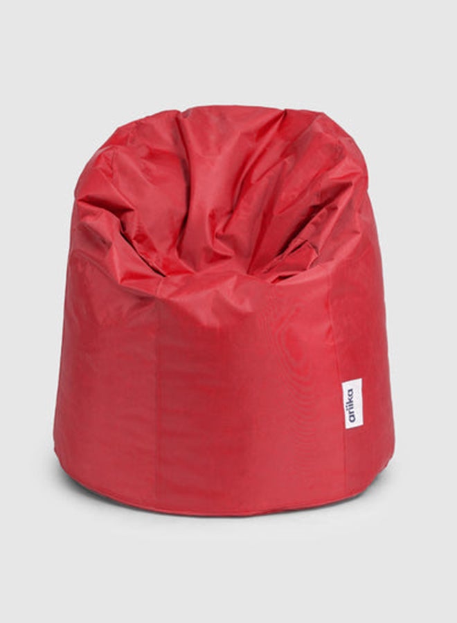 Ariika Leather Willow Bean Bag Red 92 × 104cm 
