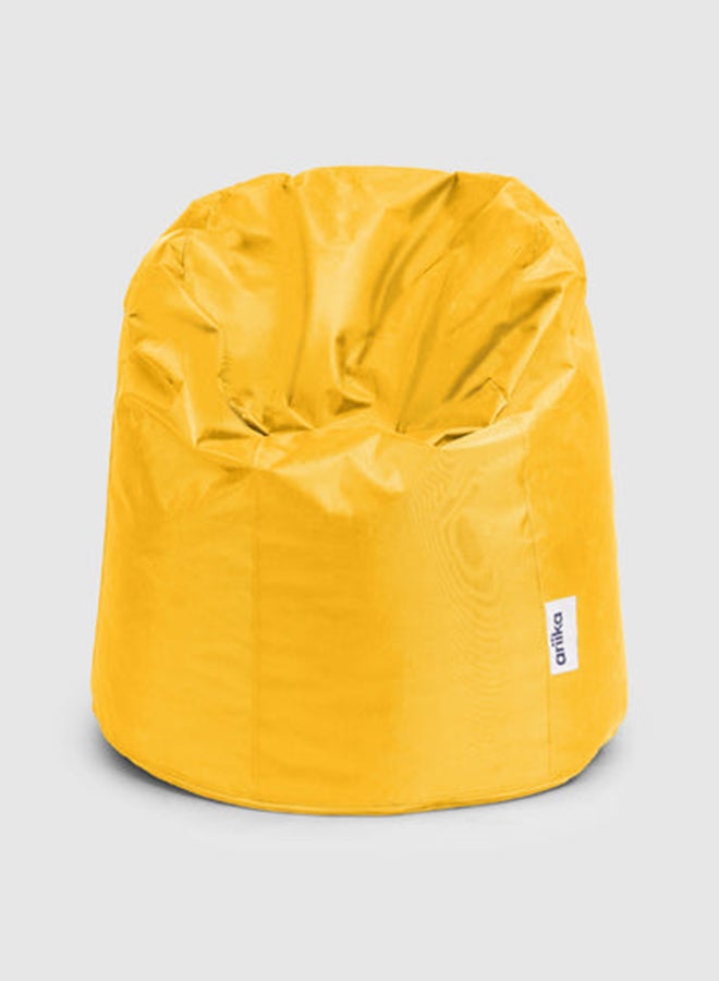 Ariika - Leather Willow Bean Bag Yellow 92 × 104cm - Image 1