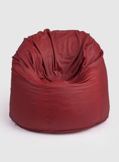 Leather Willow Bean Bag Burgundy - v1646644290/N51378682A_1