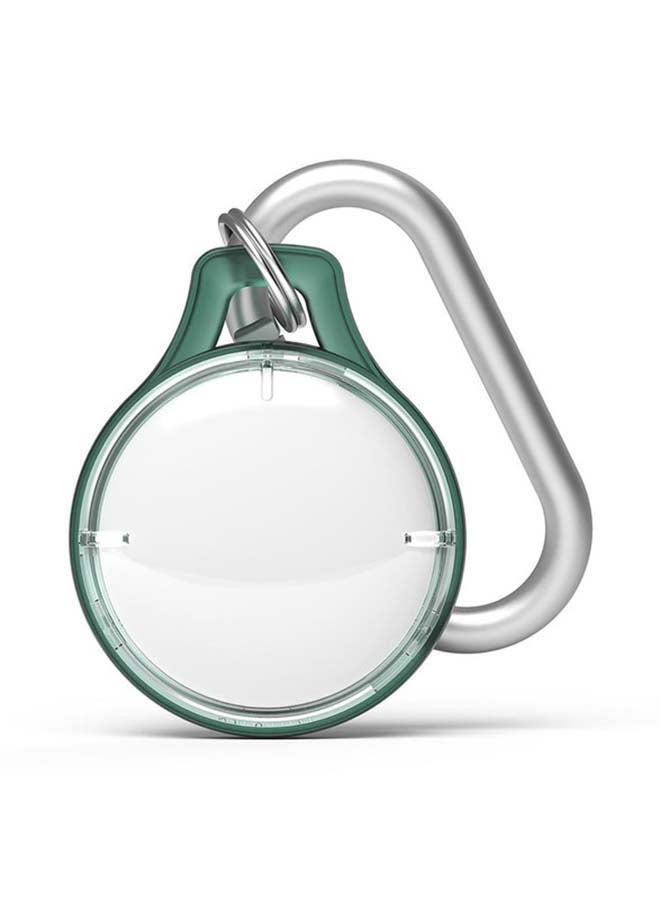 Ringke Cover for Apple Airtag Case Transparent With Keychain on keys, Accessories, Earbuds, Pet Collars - Dark Green - Image 1