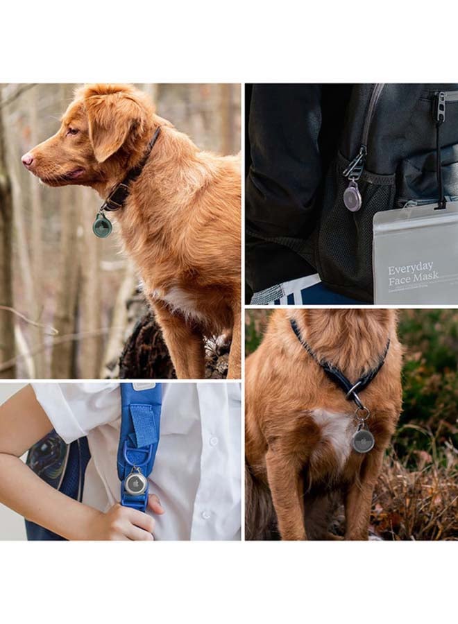 Ringke Cover for Apple Airtag Case Transparent With Keychain on keys, Accessories, Earbuds, Pet Collars - Dark Green - Image 5