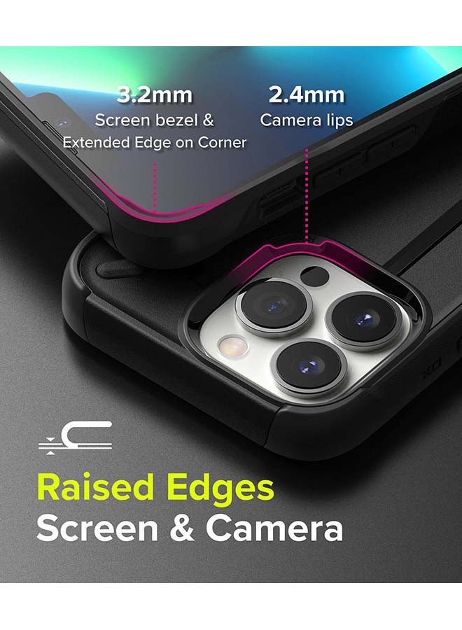 Ringke - DX Series iPhone 13 Pro Max Case Dual Layer PC and Scratch Resistant Cover - Camo Black - Image 1