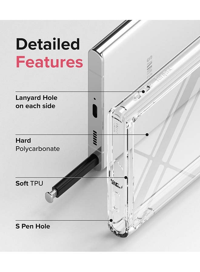 Ringke Fusion Series for Samsung S22 Ultra Case Heavy Duty TPU Shockproof Cover - Smoke black - Image 3