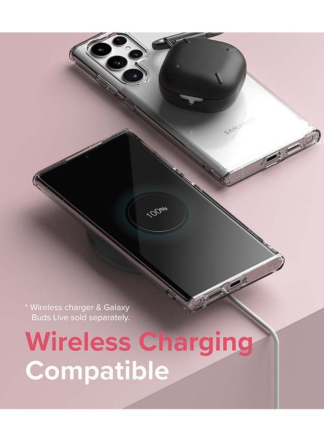 Ringke Fusion Series for Samsung S22 Ultra Case Heavy Duty TPU Shockproof Cover - Smoke black - Image 4