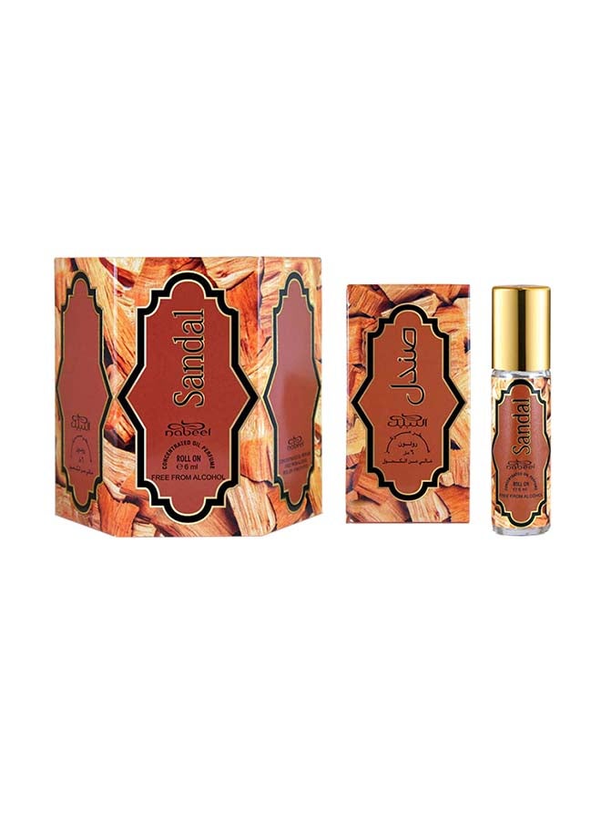 نبيل عبوة من 6 زيوت عطرية برائحة الصندل رول