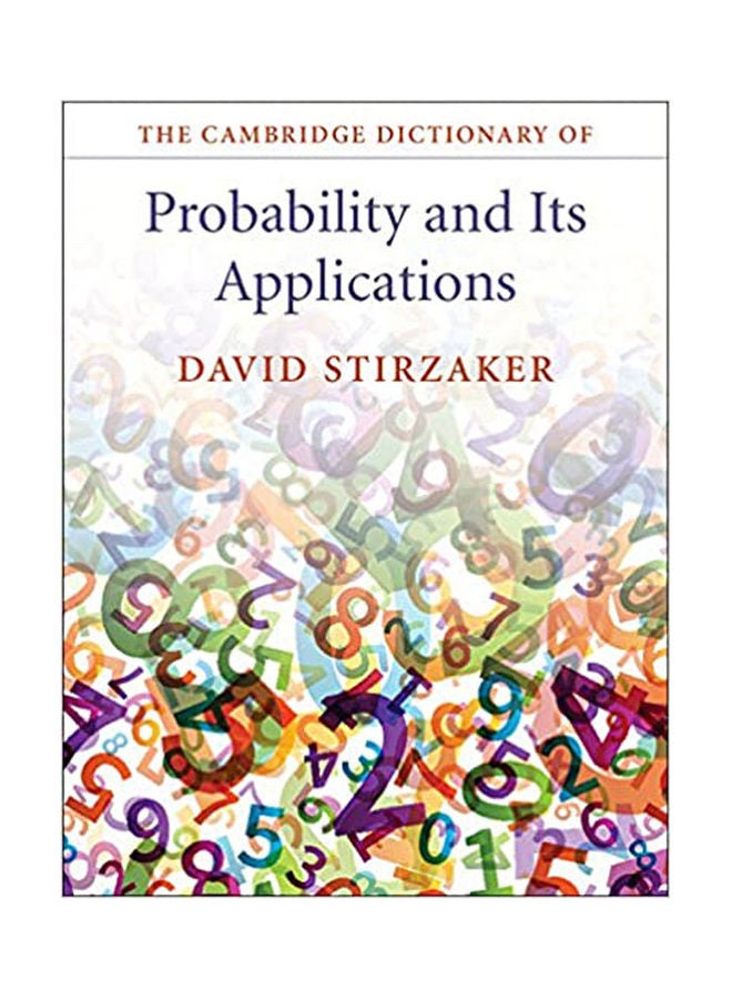 The Cambridge Dictionary of Probability and Its Applications hardcover english - 2015