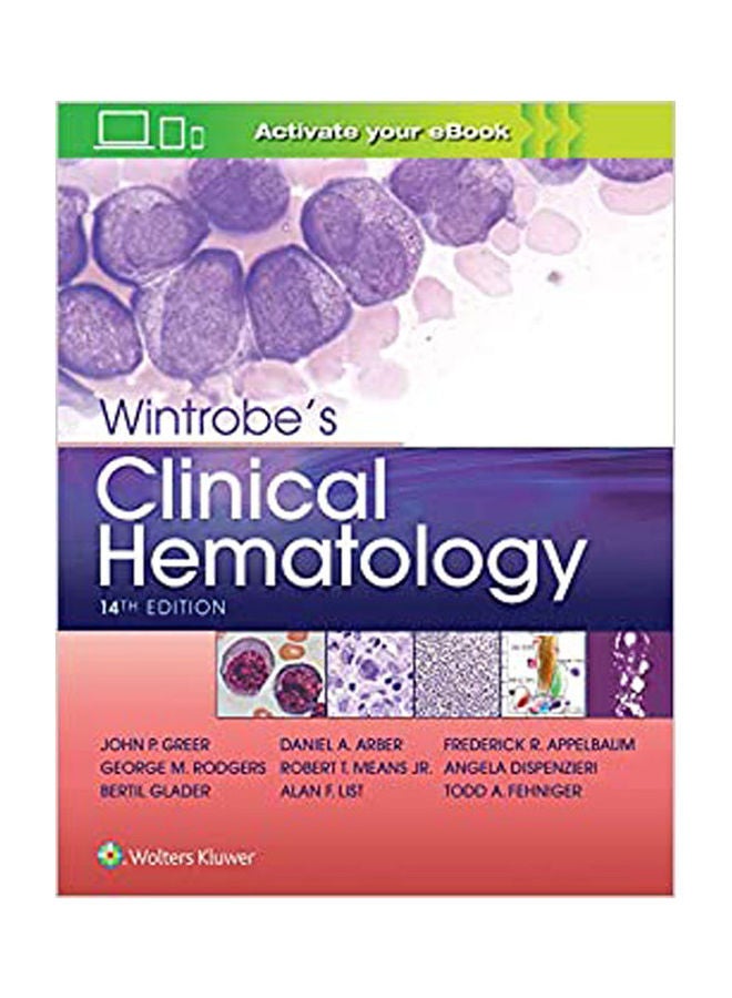 Wintrobe's Clinical Hematology Hardcover English by Greer.Arber. Means.Rodgers - 38543 