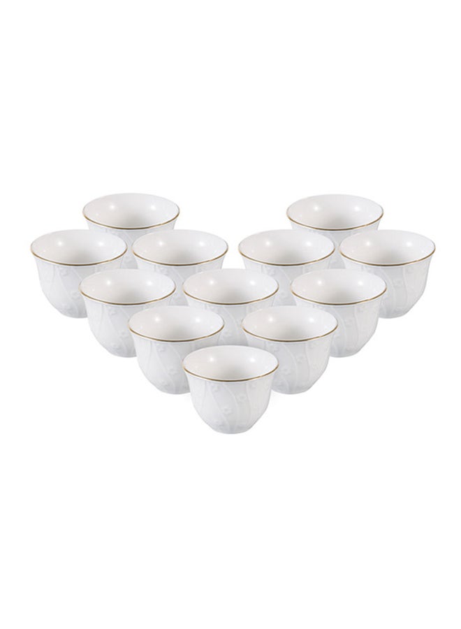 REEM 12-Piece Cawa Cup White 90ml  - Image 2