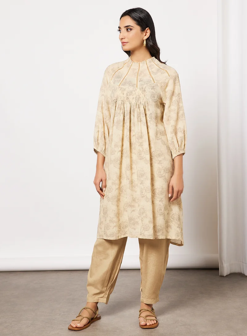 CORD Printed Kurta and Pants Set