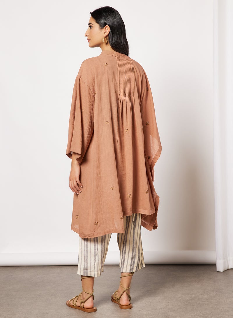 CORD - Embroidered Kurta and Pants Set Blush - Image 1
