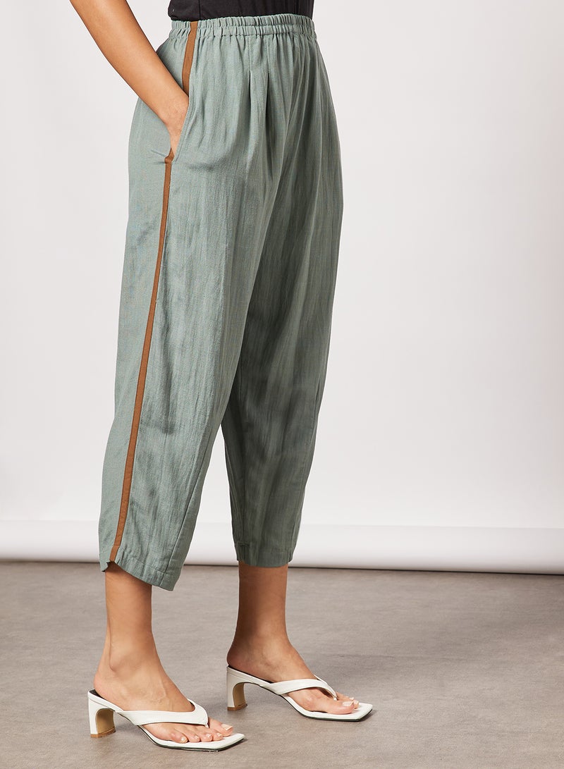 CORD - Embellished Kurta and Pants Set (Set of 3) Pale Blue - Image 1