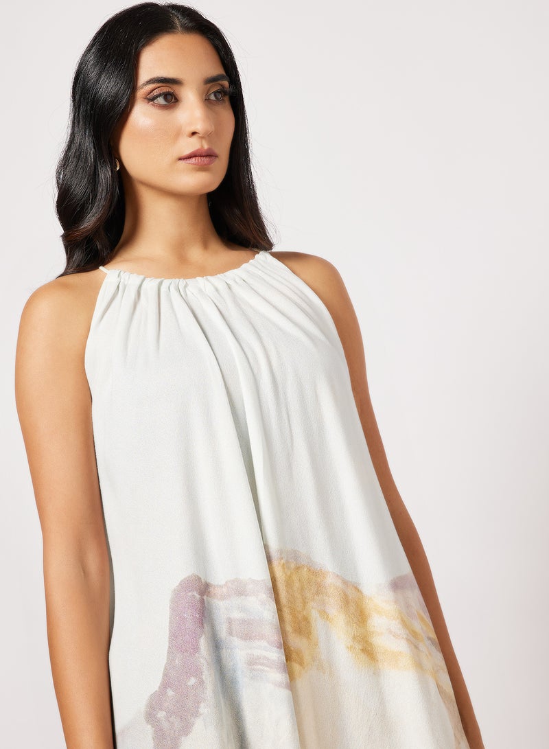 CORD - Scenic Graphic Dress Multicolour - Image 1