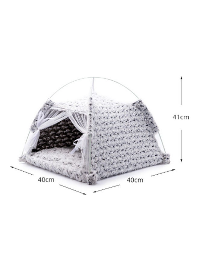 Sharpdo - Plush Cloth Pet Nest Navy 40 x 40 x 41cm - Image 1