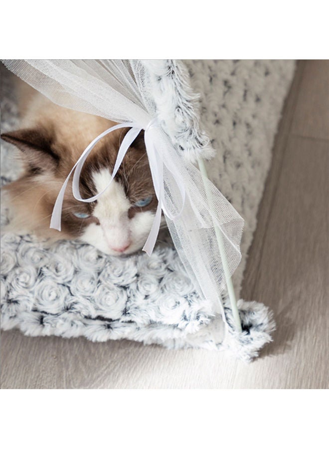 Sharpdo - Plush Cloth Pet Nest Navy 40 x 40 x 41cm - Image 1