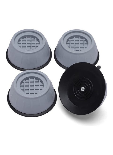 Yoyopin Anti-Vibration Pad For Washing Machine-4-Piece Set Of Stabilizer For Washing Machine-Noise Reduction Washing Machine Base-Universal Anti-Slip Design For Pulsator/Drum (Light Grey) Grey