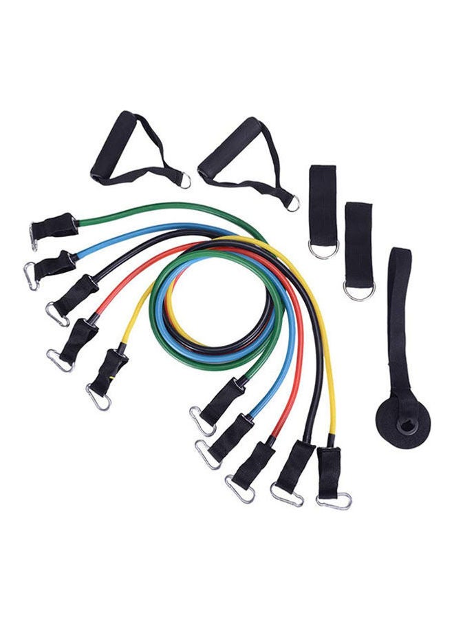 Fitness Band Set The Heaviest 100 Pounds with 5 Fitness Tubes Handles Door Anchors Ankle Straps Portable Bags Can Be Combined Freely - Image 1