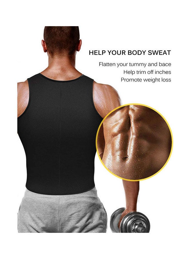 Generic Men Neoprene Sauna Vest Weight Loss Sweat Suit Hot Corset Workout Body Shaper Waist Trainer - Image 2