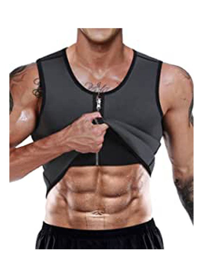ماركة غير محددة Sweat Vest Neoprene Slim Workout Shirt Sauna 3XL  - Image 1