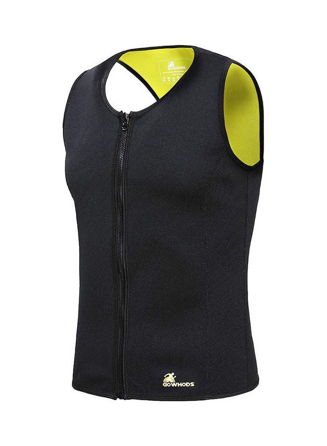 ماركة غير محددة Waist Trainer Vest Sweat Vest Hot Neoprene Zipper Sauna Tank Top Workout Shirt 3 XL  - Image 2