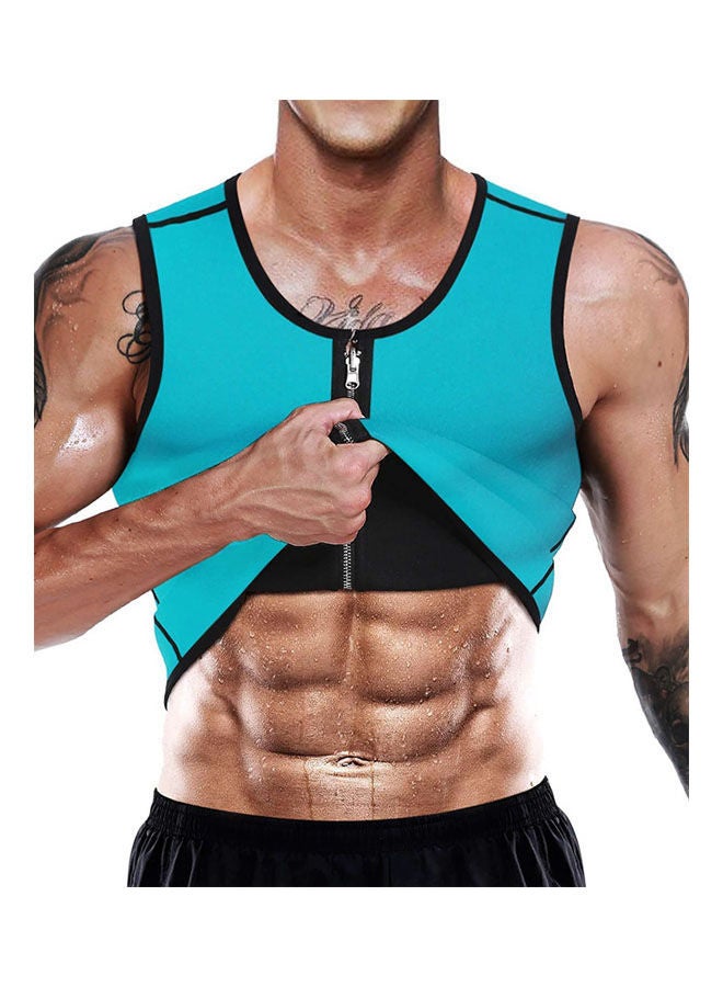 ماركة غير محددة Sweat Vest Neoprene Slim Workout Shirt Sauna L  - Image 1