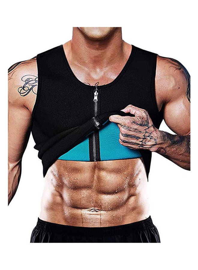 ماركة غير محددة Men Sauna Vest Hot Sweat Waist Trainer 