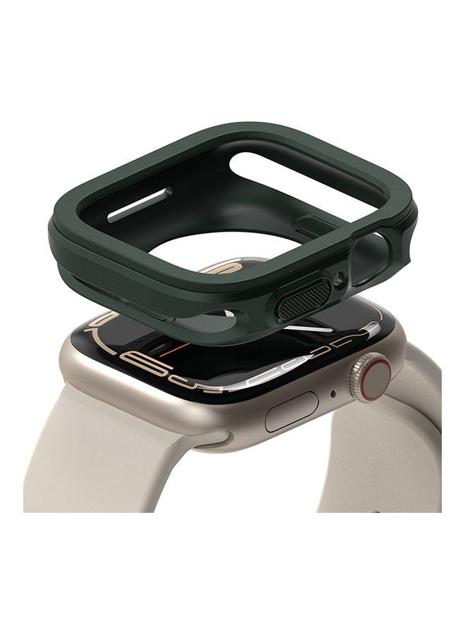 Ringke Air Sports Compaitable With Apple Watch 7/SE/7/ 6/5/4 (41mm) Case, Rugged TPU Raised Bezel Protective Button Cover Dark Green  - Image 1