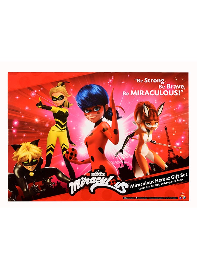 ميراكيولس مجموعة هدايا هيروز، مناسبة لعمر 4 سنوات فما فوق 45.72 × 32.39 × 6.35 سم 45.72 x 32.39 x 6.35سم - Image 3