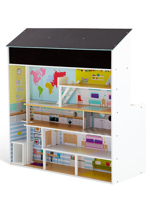 بلوم 2 في 1 مطبخ خشبي ودمى تاون هاوس بالنعناع 92x98x40 سم 92x98x40سم - Image 5