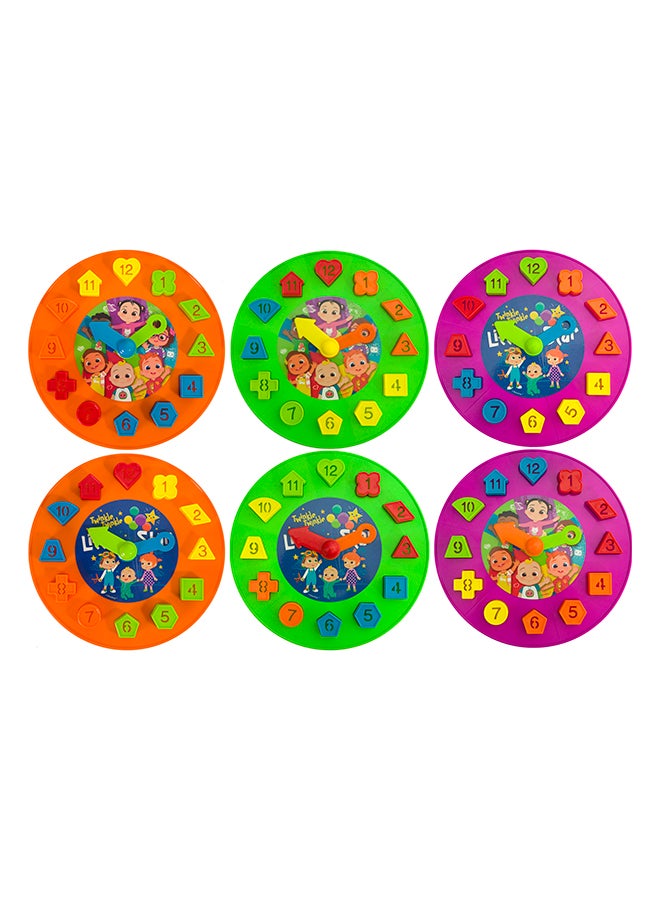 Cocomelon Learning Clock With Sort The Ss Color - Assorted, Age 3+ Years 23.8cm 23.8cm - Image 1