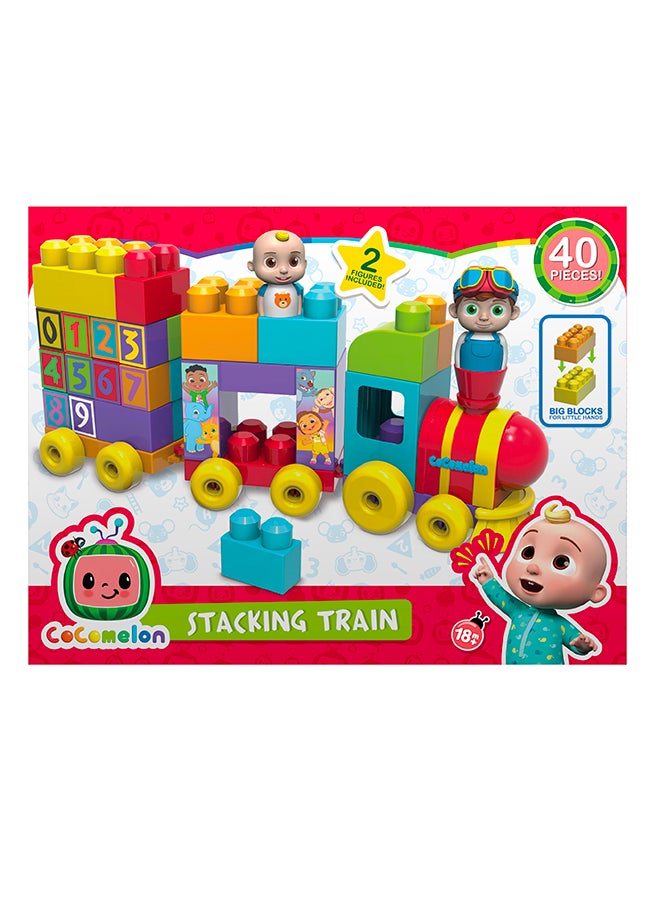 Cocomelon - 96118 40- Piece Stacking Train Large Building Block Set 40 2+ Years - Image 1
