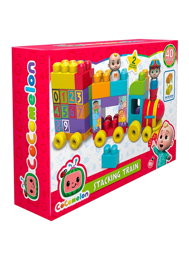 Cocomelon - 96118 40- Piece Stacking Train Large Building Block Set 40 2+ Years - Image 1