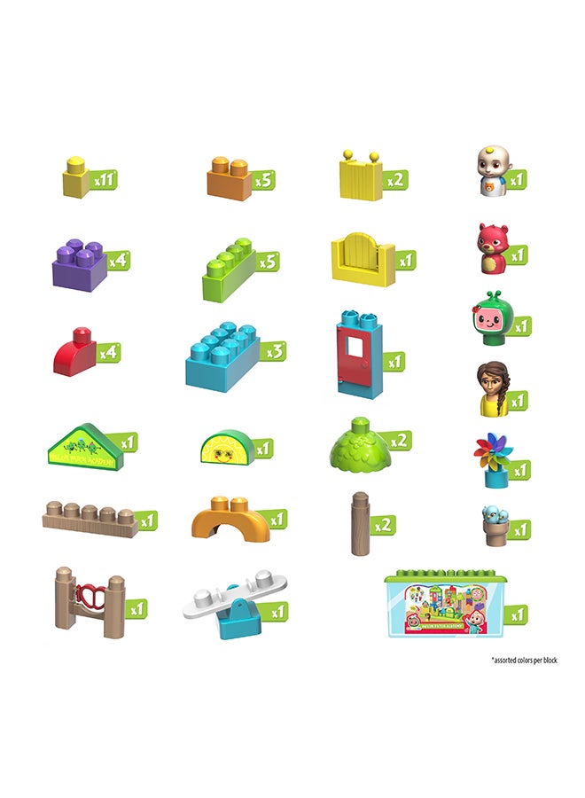 Cocomelon - 96119 53-Piece Melon Patch Academy Large Building Blocks 53 2+ Years - Image 1