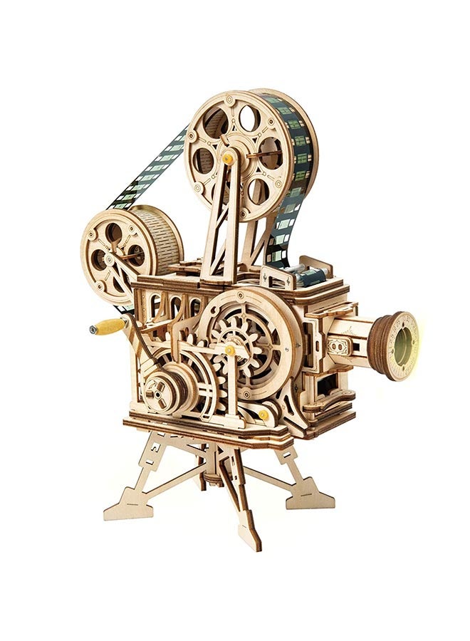 ROKR - 3D Wooden Puzzle Diy Model Building Kit - Vitascope Mechanical Craft Kit 2.2 X12.6 X9.3inch - Image 1