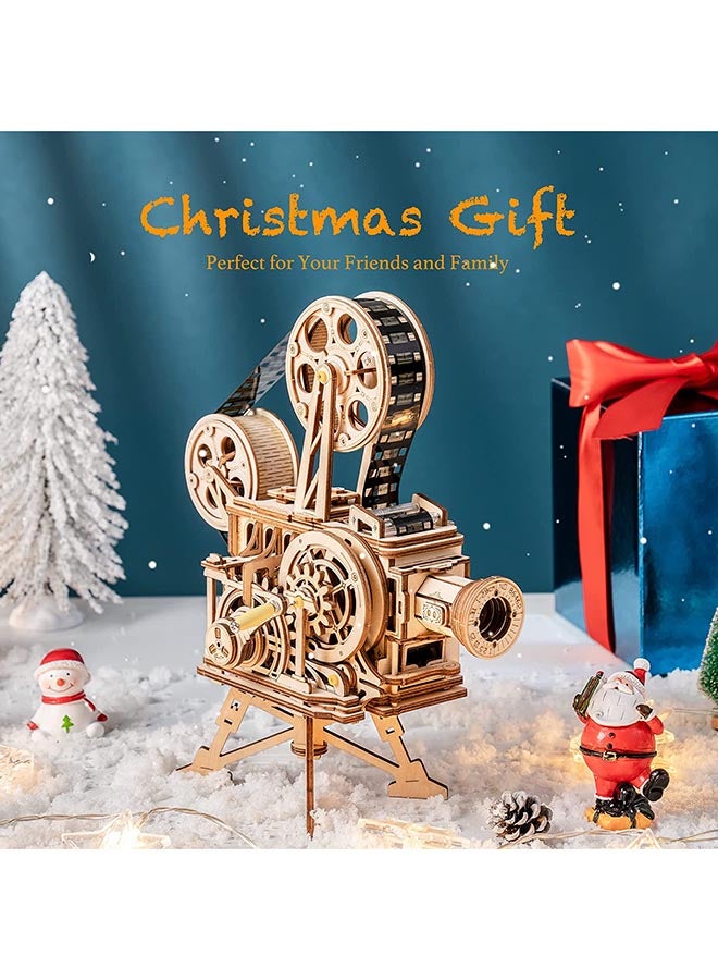 ROKR - 3D Wooden Puzzle Diy Model Building Kit - Vitascope Mechanical Craft Kit 2.2 X12.6 X9.3inch - Image 1