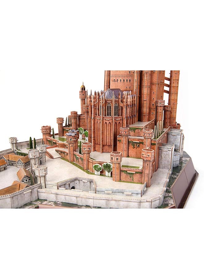 4D Cityscape - 3D Puzzle: Game Of Thrones Red Keep 2.5 X13.1 X9.1inch - Image 1