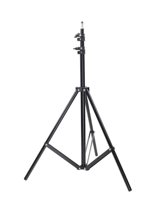 Nanotek - Aluminum Photo Video Tripod Light Stand For Studio Strobe And Lighting Fixtures Black - Image 1
