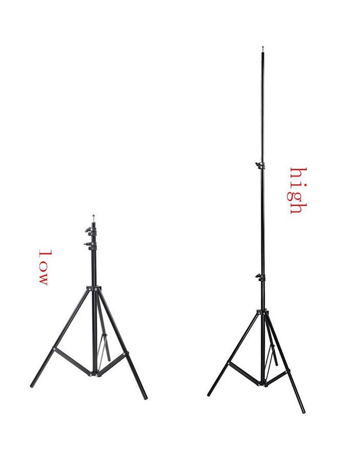 Nanotek - Aluminum Photo Video Tripod Light Stand For Studio Strobe And Lighting Fixtures Black - Image 1