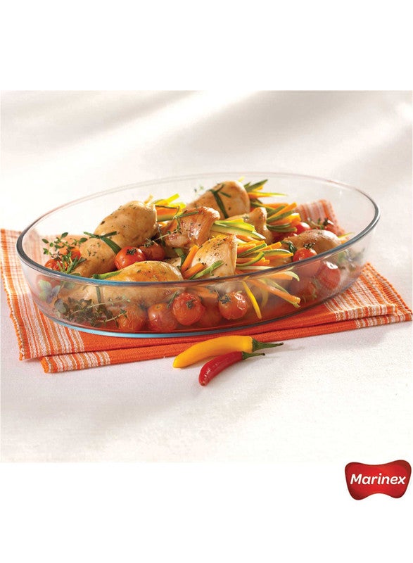 مارينكس صينية شواء بيضاوية الشكل شفاف 35.2x6.5x24.4سم - Image 3
